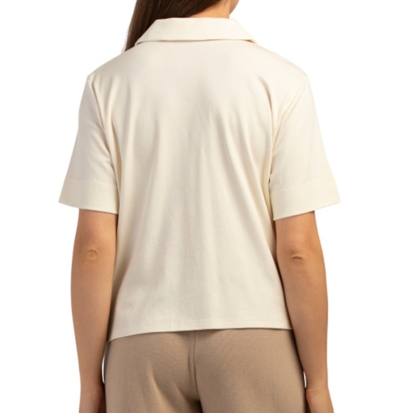 NWT EILEEN FISHER Organic Cotton Notch Collar Shirt Size US XL - Picture 2 of 4